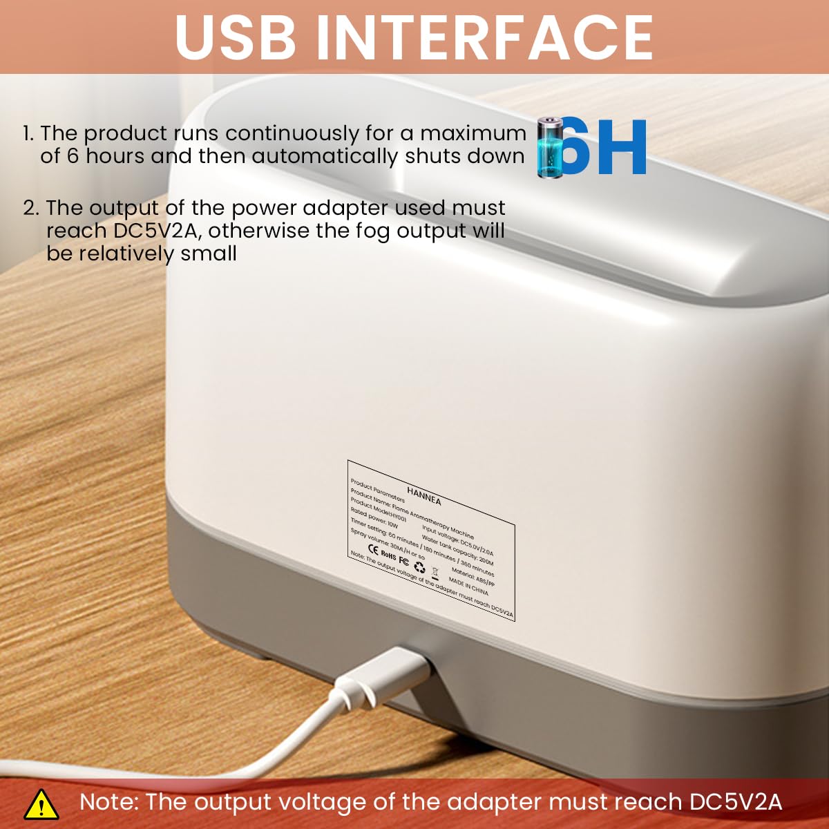 HANNEA Humidifier for Room Oil Aroma Diffuser Electric 200mL Aromatherapy Essential Oil Diffuser with Flame Light, Quiet Mist Humidifiers with Auto Shut-Off Protection for Home, Bedroom, Office HANNEA Humidifier for Room Oil Aroma Diffuser Electric 200mL Aromatherapy Essential Oil Diffuser with Flame Light, Quiet Mist Humidifiers with Auto Shut-Off Protection for Home, Bedroom, Office